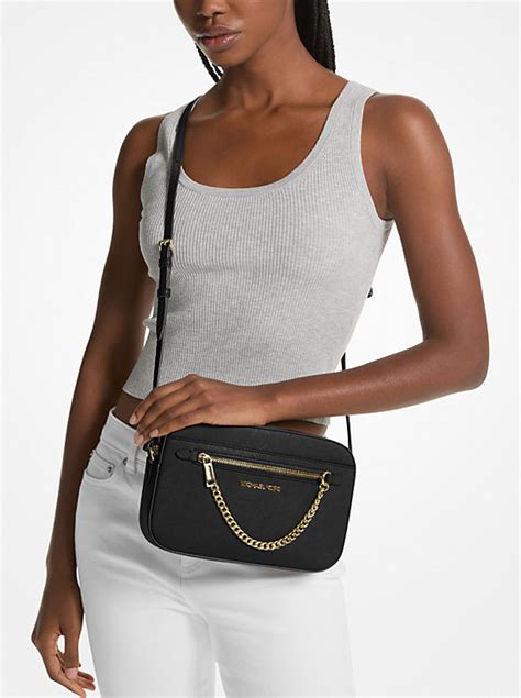 michael kors selby saffiano leather crossbody|Michael Kors saffiano leather bag.